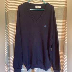 Vintage Izod V-Neck Sweater Size XL
